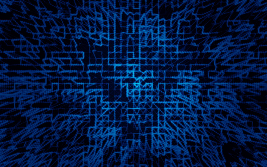 HD Wallpaper Background Blue Dragon Logo Amd