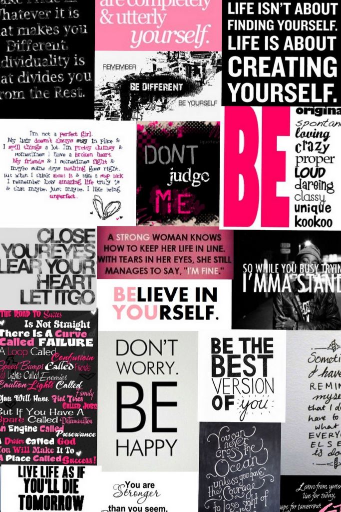 Cute girly wallpaper with motivational quotes for laptop or presentation   Download on Freepik