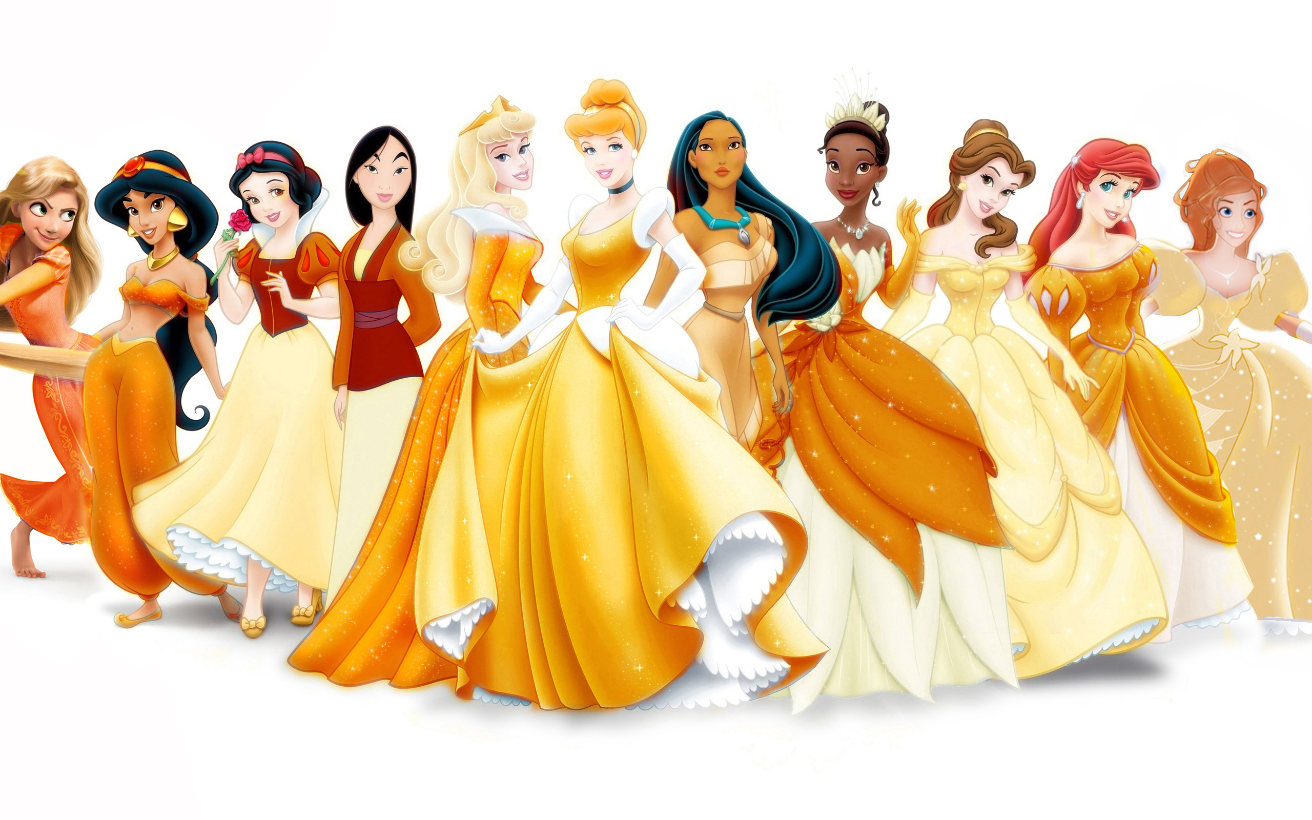 Disney Princess Wallpaper Rapunzel Jasmine Ariel
