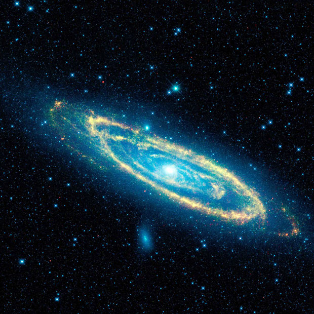 The Immense Andromeda Galaxy Also Known As Messier Is Captured In