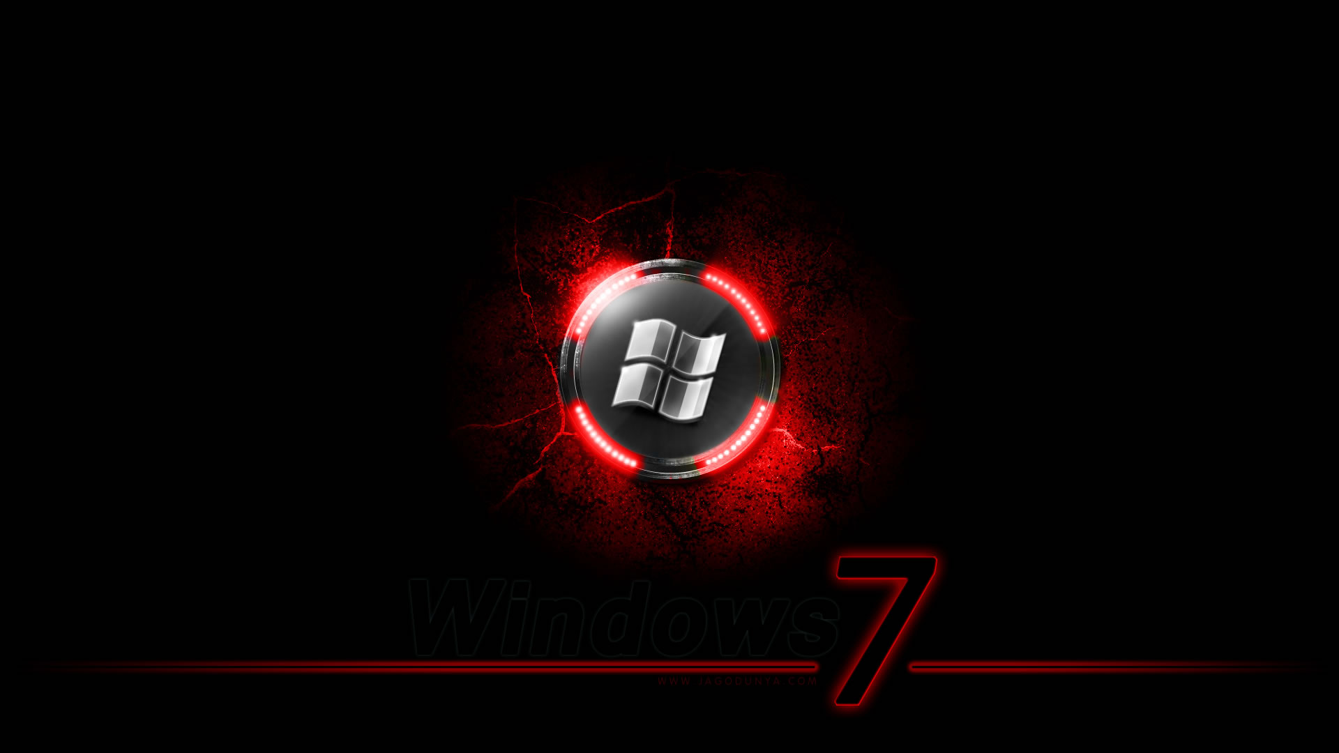 Black And Red Windows Wallpaper Screen