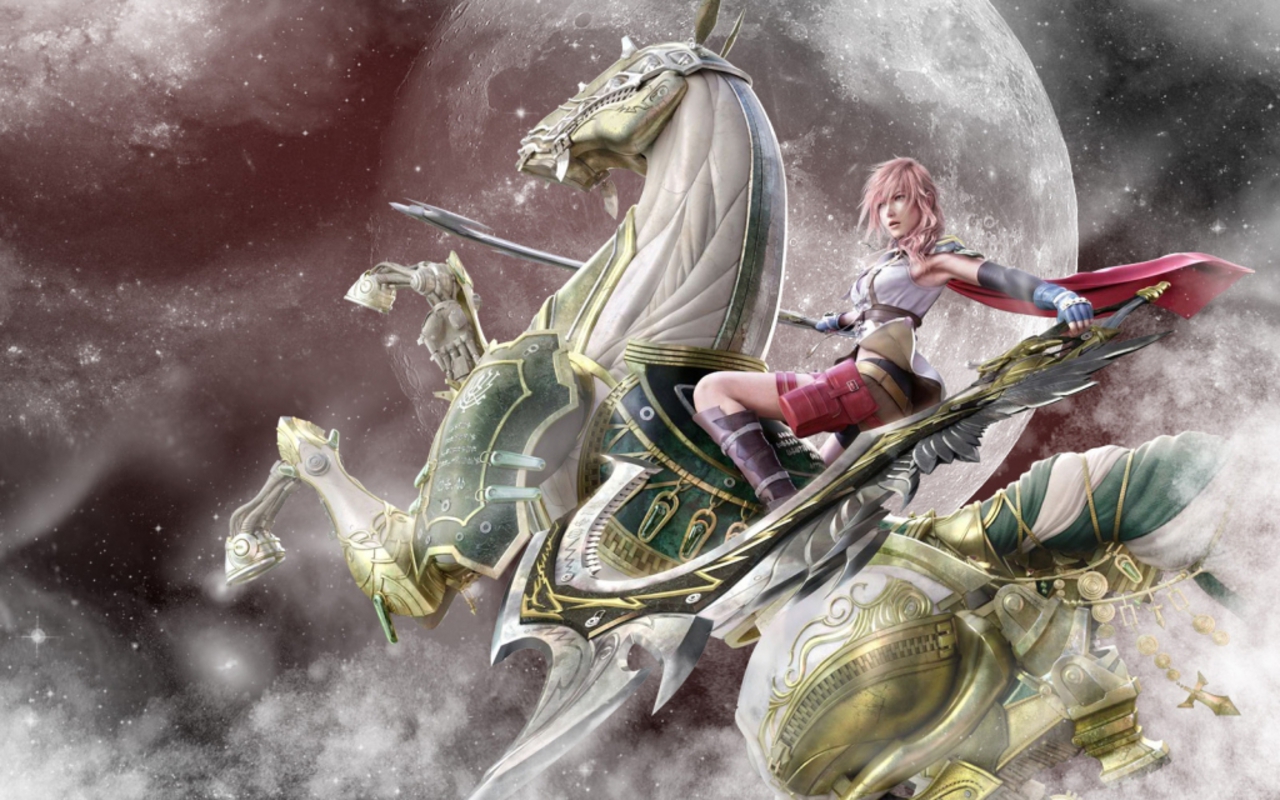 Odin Lightning Final Fantasy Xiii Ff13 Ffxiii Wallpaper Background
