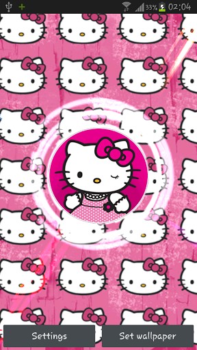 Bigger Hello Kitty Live Wallpaper For Android Screenshot