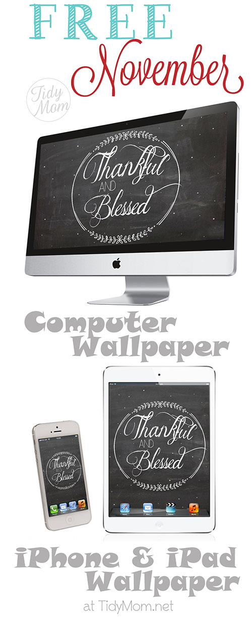 November Chalkboard Wallpaper For Desktop iPhone And iPad