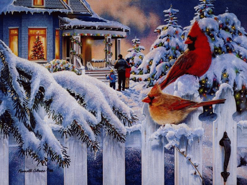 Free Christmas and winter holiday desktop wallpaper