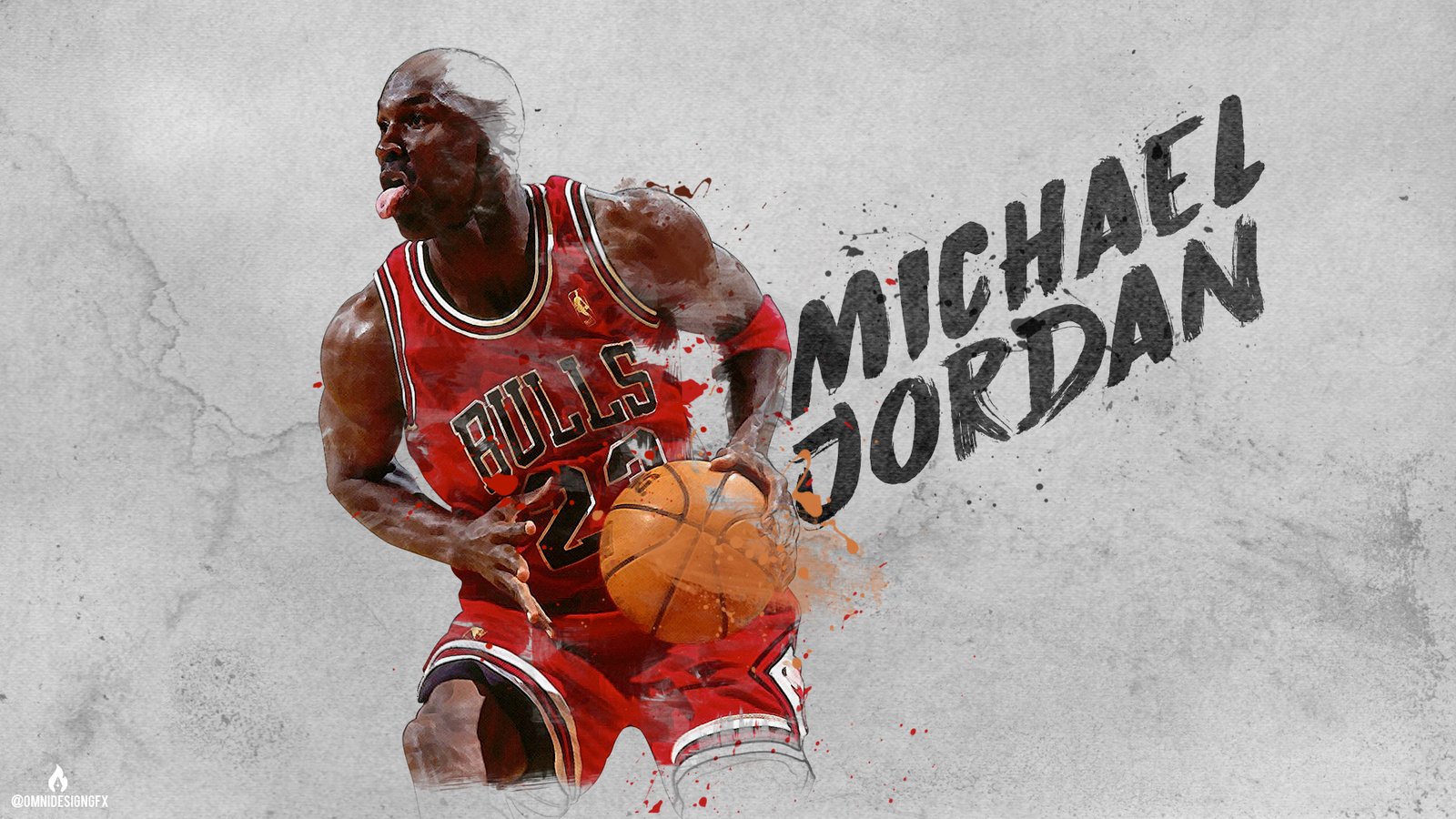 Michael Jordan dribbling a basketball in his iconic Chicago Bulls jersey