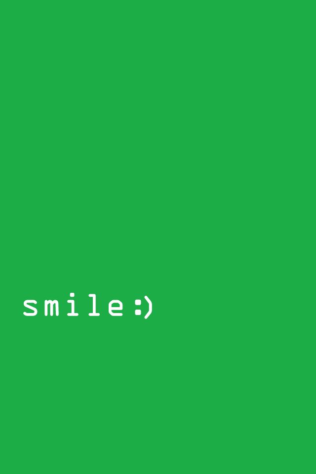 iPhone 4s Wallpaper Smile Green I Phone