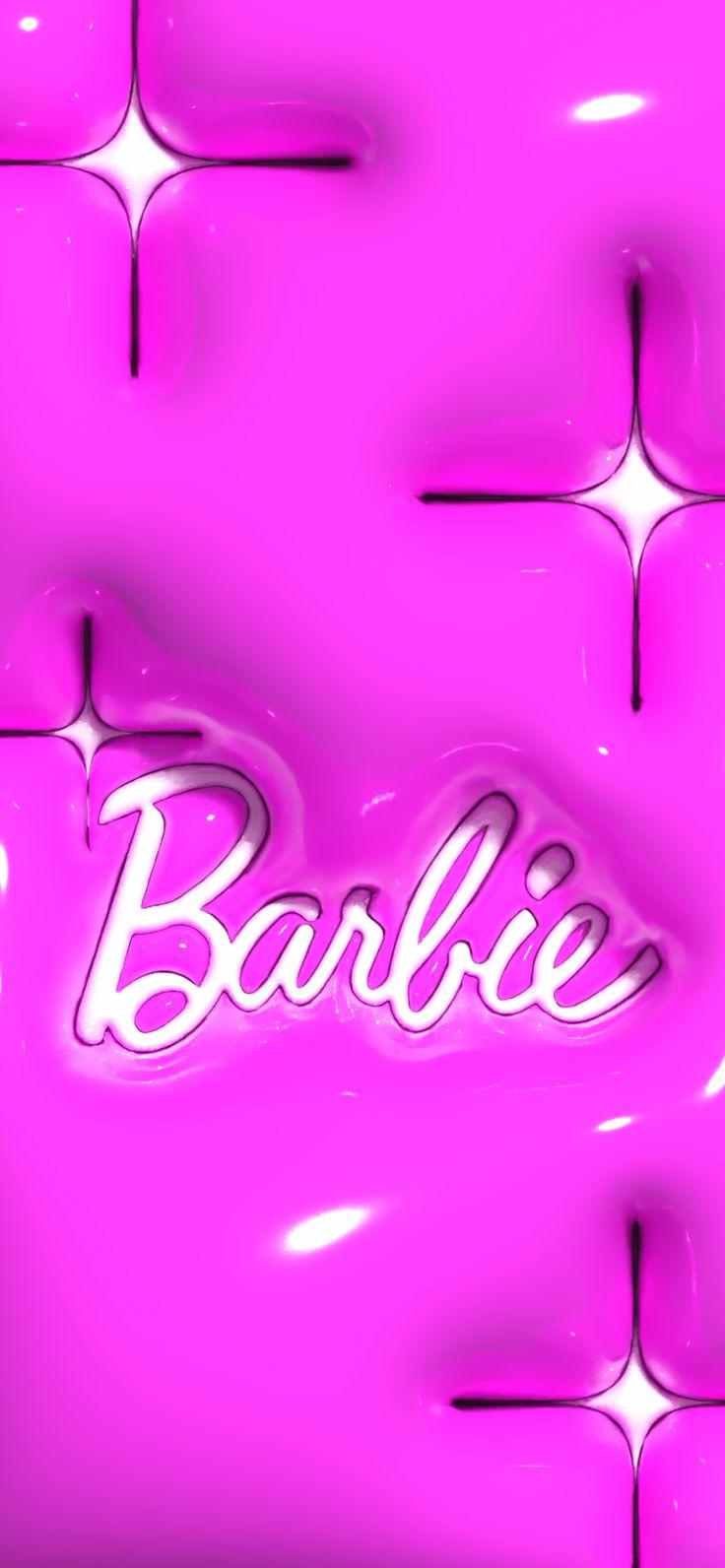 Barbiee 3d Wallpaper In Sparkle Geometric