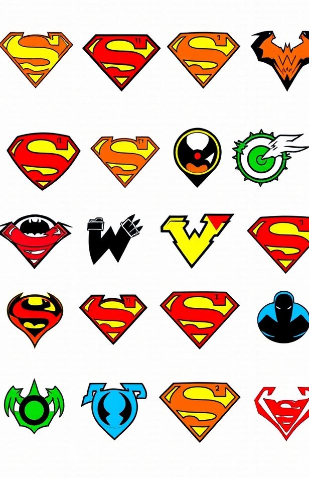 Superheroes Logos Wallpaper