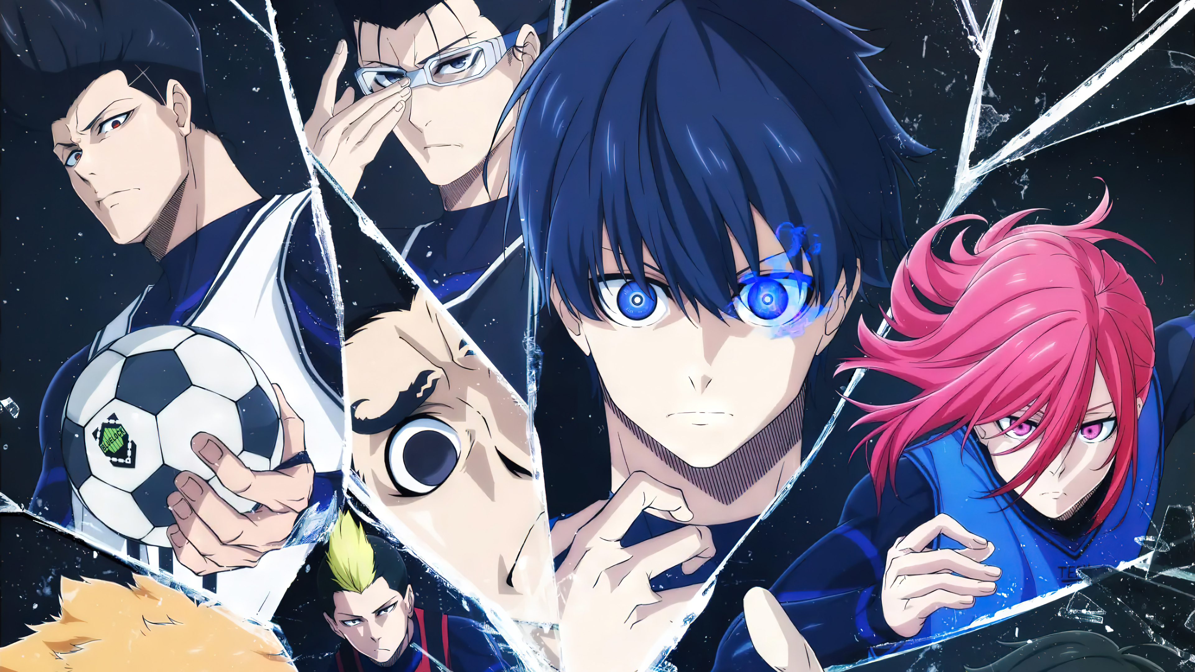 Blue Lock Anime Characters 4k Wallpaper