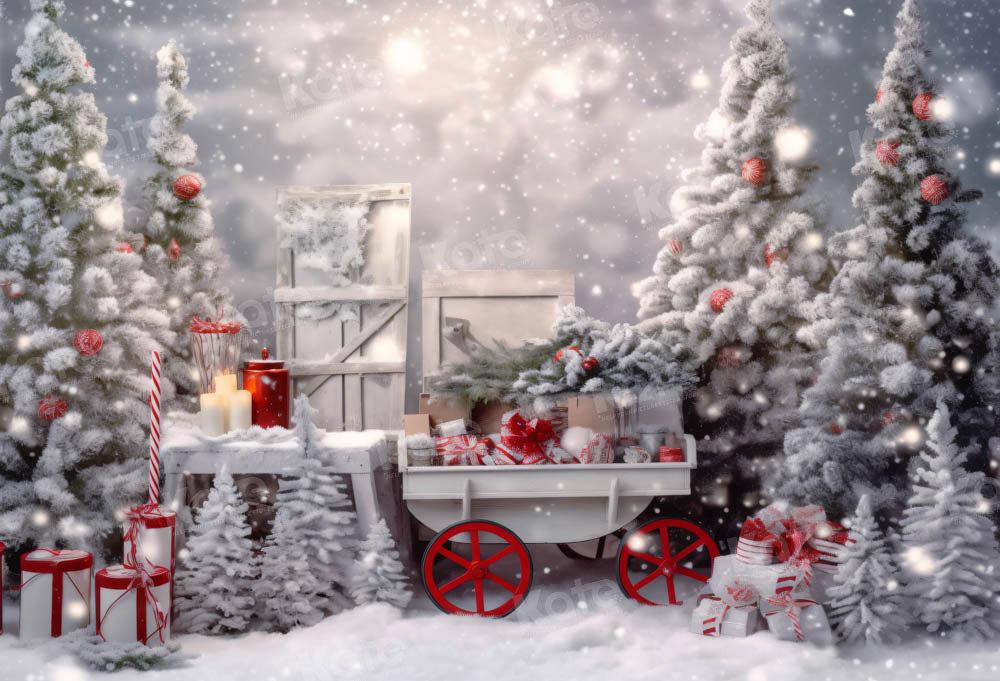 Kate Christmas Winter Outdoor Wonderland Backdrop Designed By Emetselc