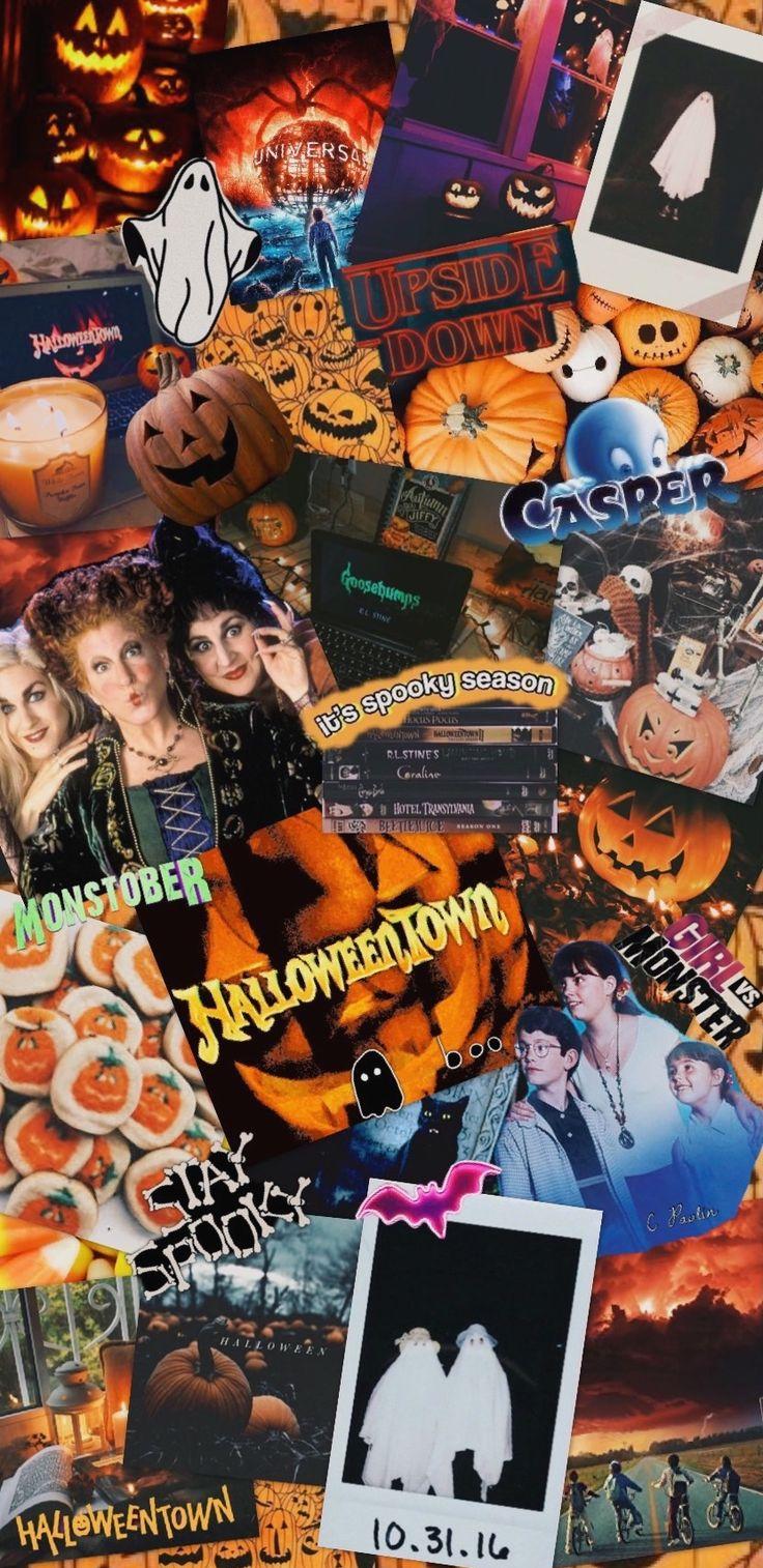 Halloween Collage Wallpaper Cute Fall