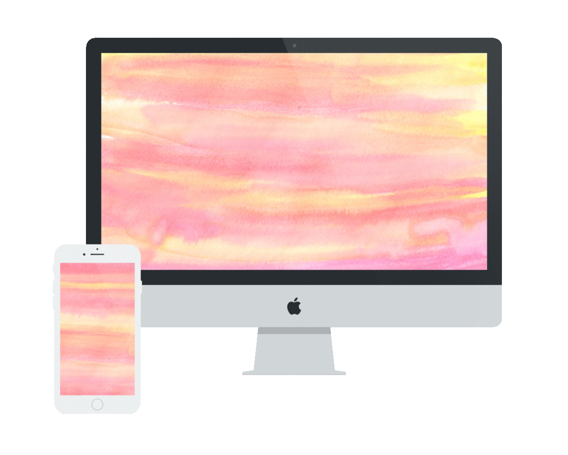 Tech Tuesday Spring Watercolour iPhone Desktop Wallpaper Wonder