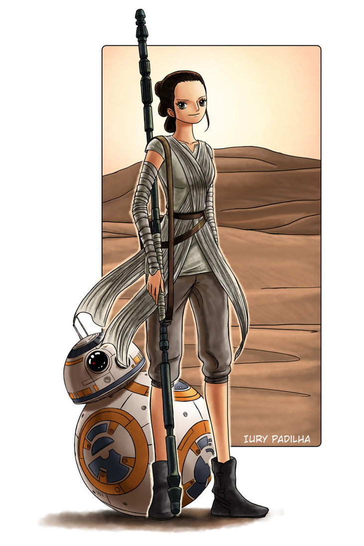 Rey And Bb8 By Iurypadilha