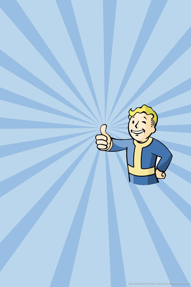 Pipboy Awesome Stripes Wallpaper For iPhone