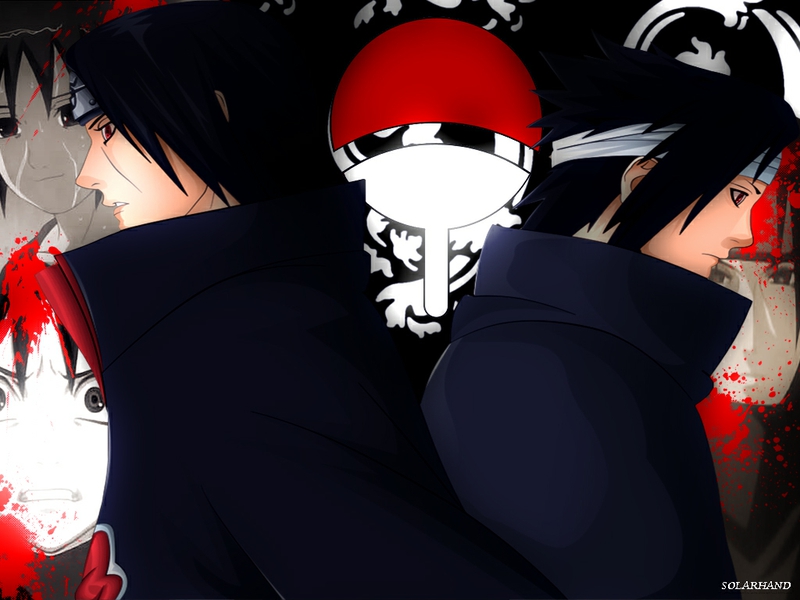 Itachi Sasuke Uchiha Anime Naruto HD Desktop Wallpaper