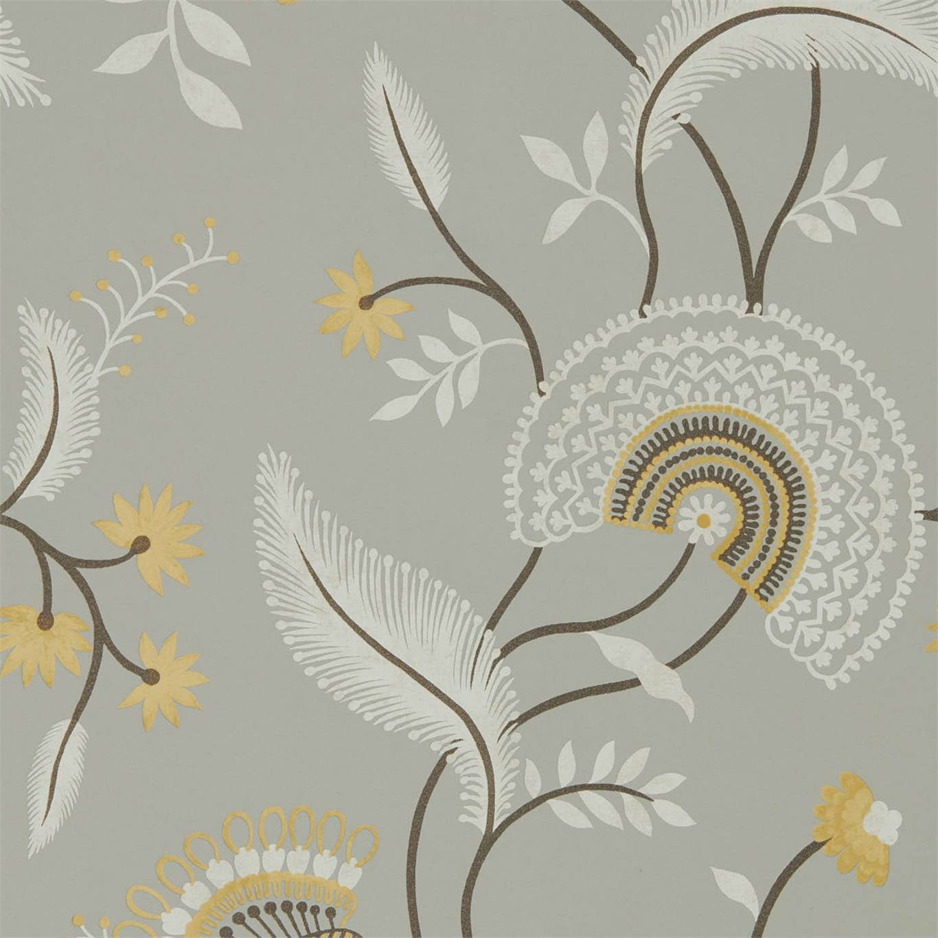 Hakimi Ash Grey Wallpaper Sanderson by Sanderson Design