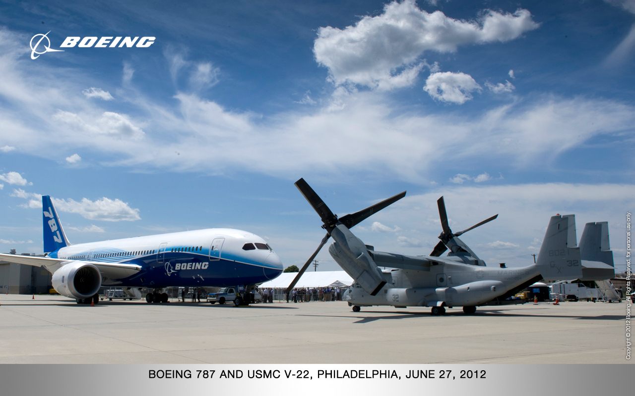 Boeing And Usmc V Wall Paper