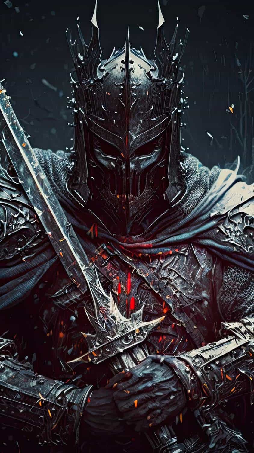 Warrior With Sword iPhone Wallpaper HD