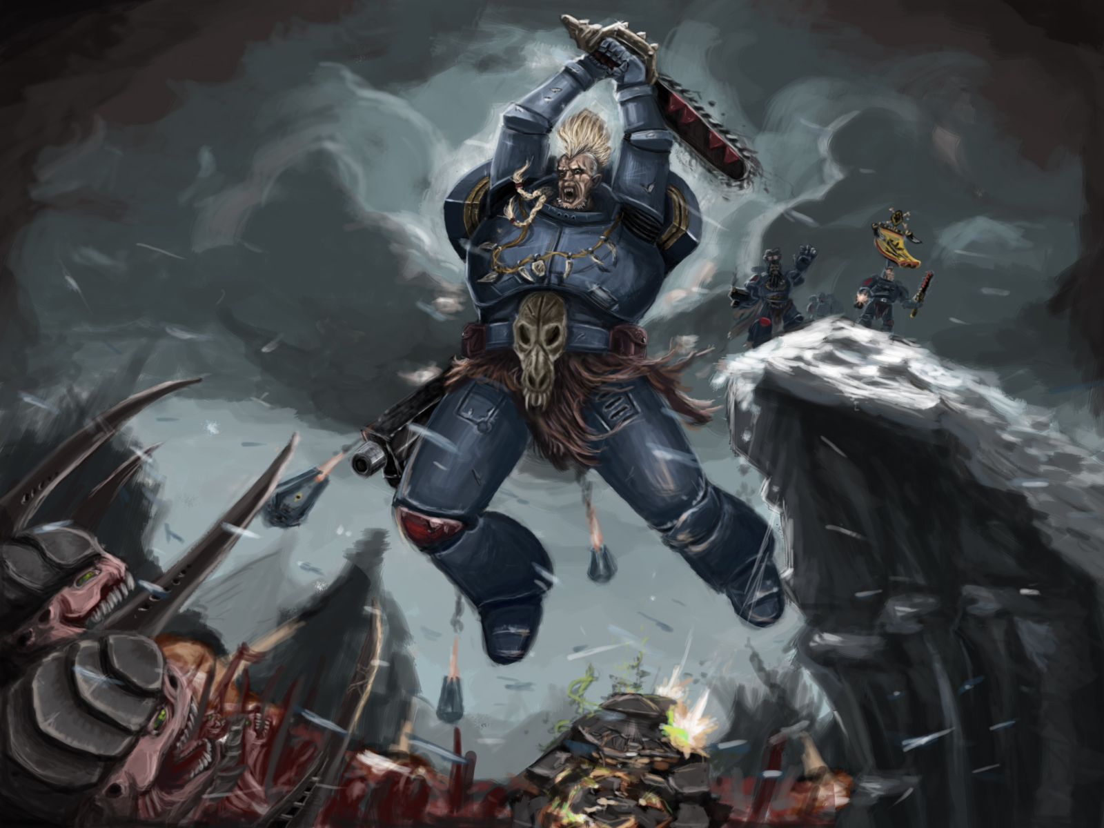 space wolves art