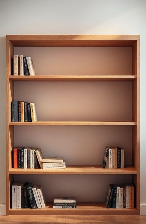 Empty Bookshelf Wallpaper