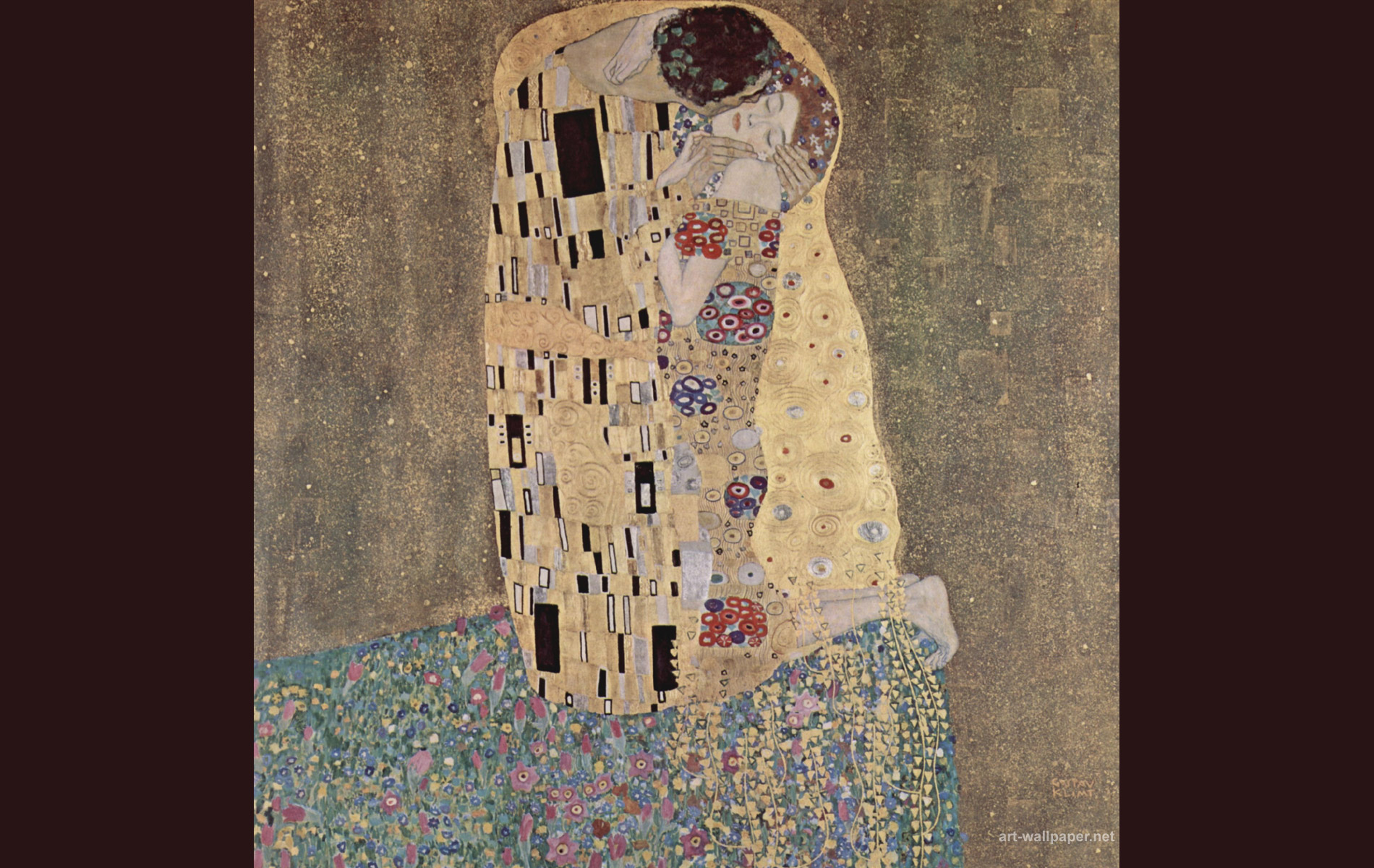 Klimt Kiss Wallpaper Gustav The