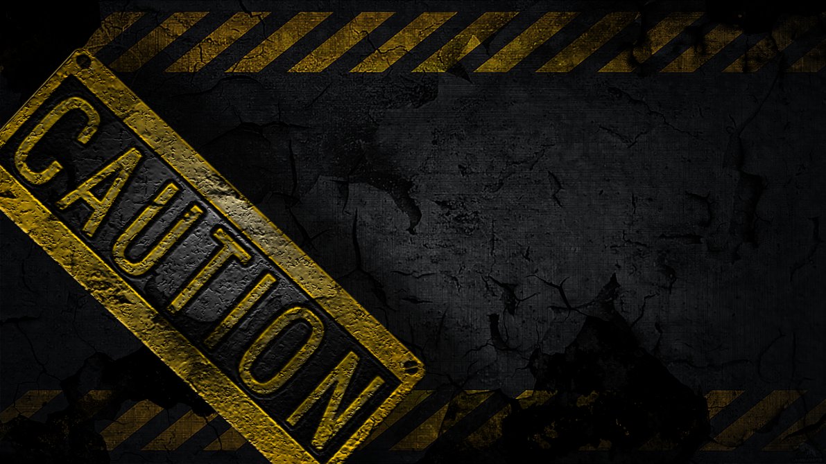 Caution Sign Background Wallpaper By Claine89