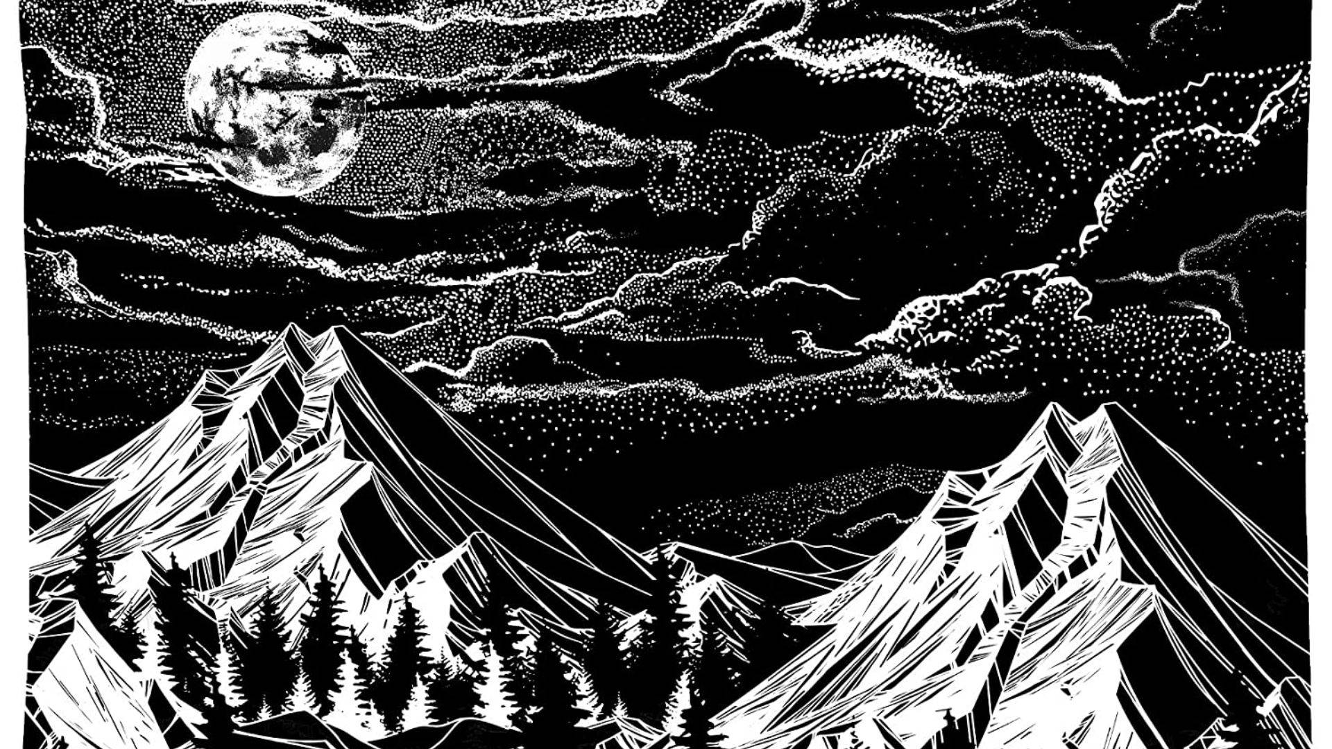 Black And White Art Wallpaper