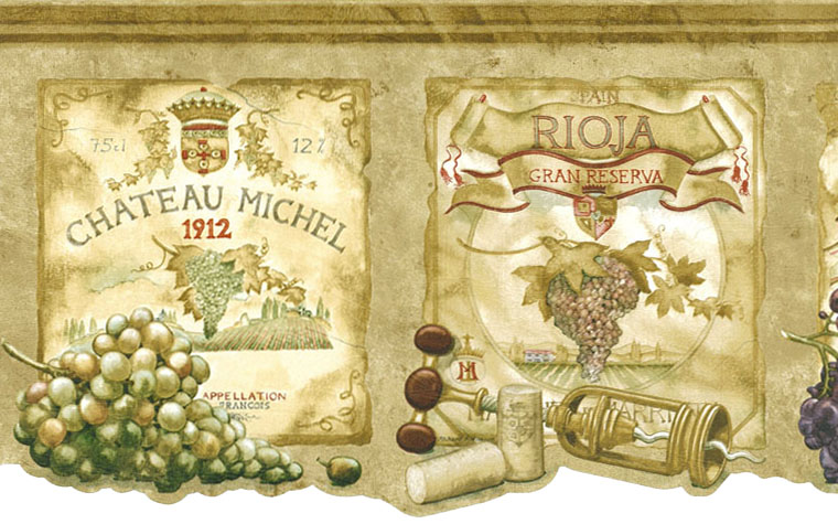 Free download Pin Wine Labels Grapes Tuscany Wallpaper Border 9b1 ...