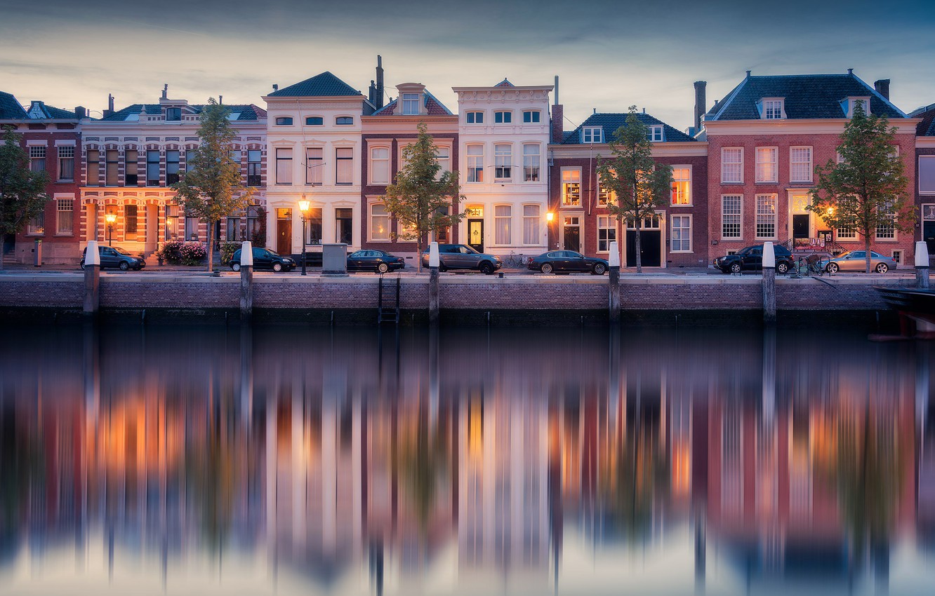Wallpaper Lights Home Channel Netherlands Cars Dordrecht