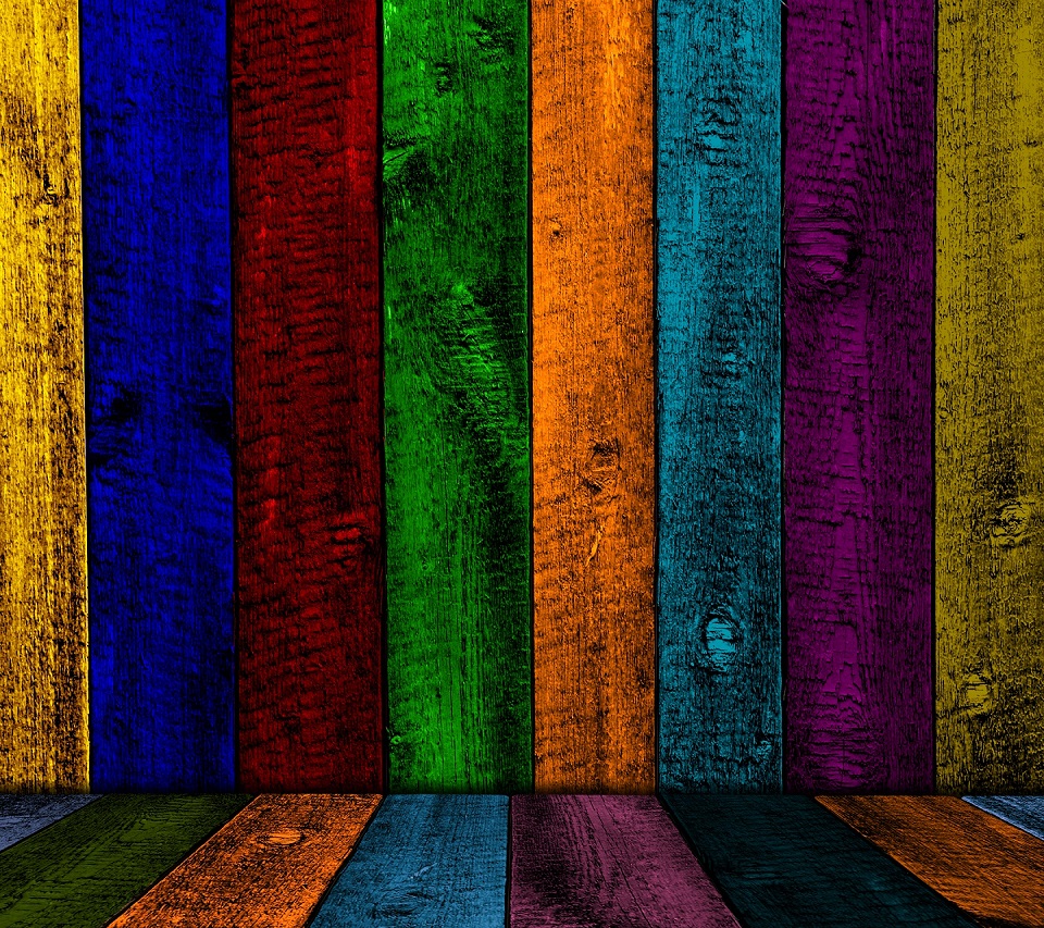 Wood Android Mobile Phone Wallpaper HD Rainbow