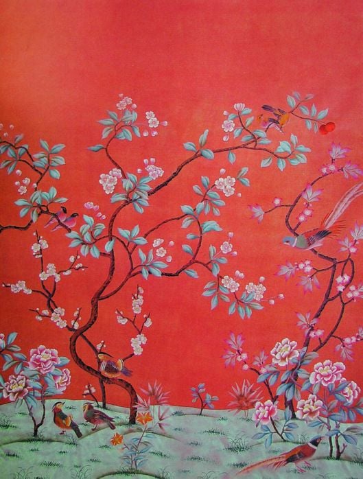 Chinoiserie Wallpaper Design inspiration Pinterest