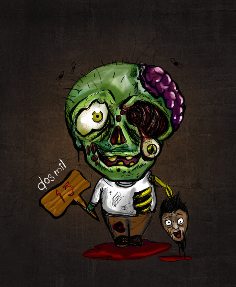 Cute Zombie Wallpaper By Zabraxxas