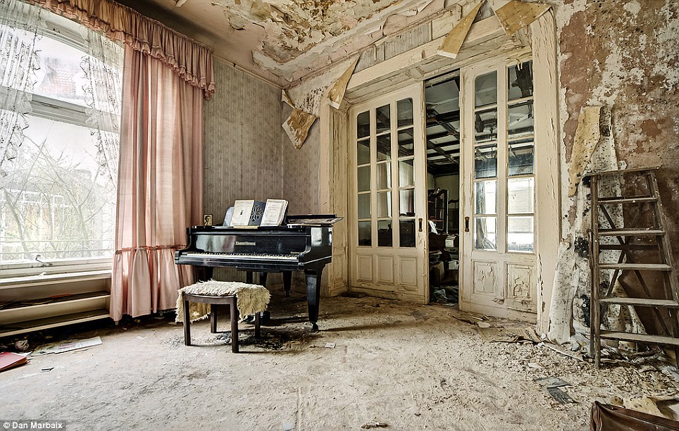 Unfinished Symphony Lacy And Ruffled Curtains Remain Open From The