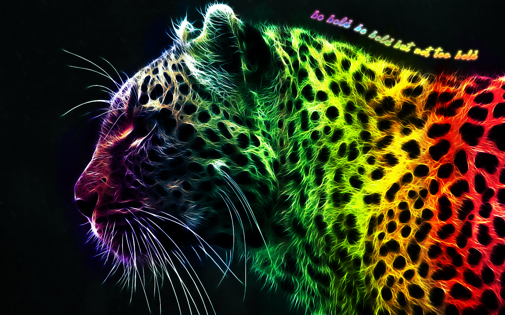 Rainbow Leopard Background Wallpaper