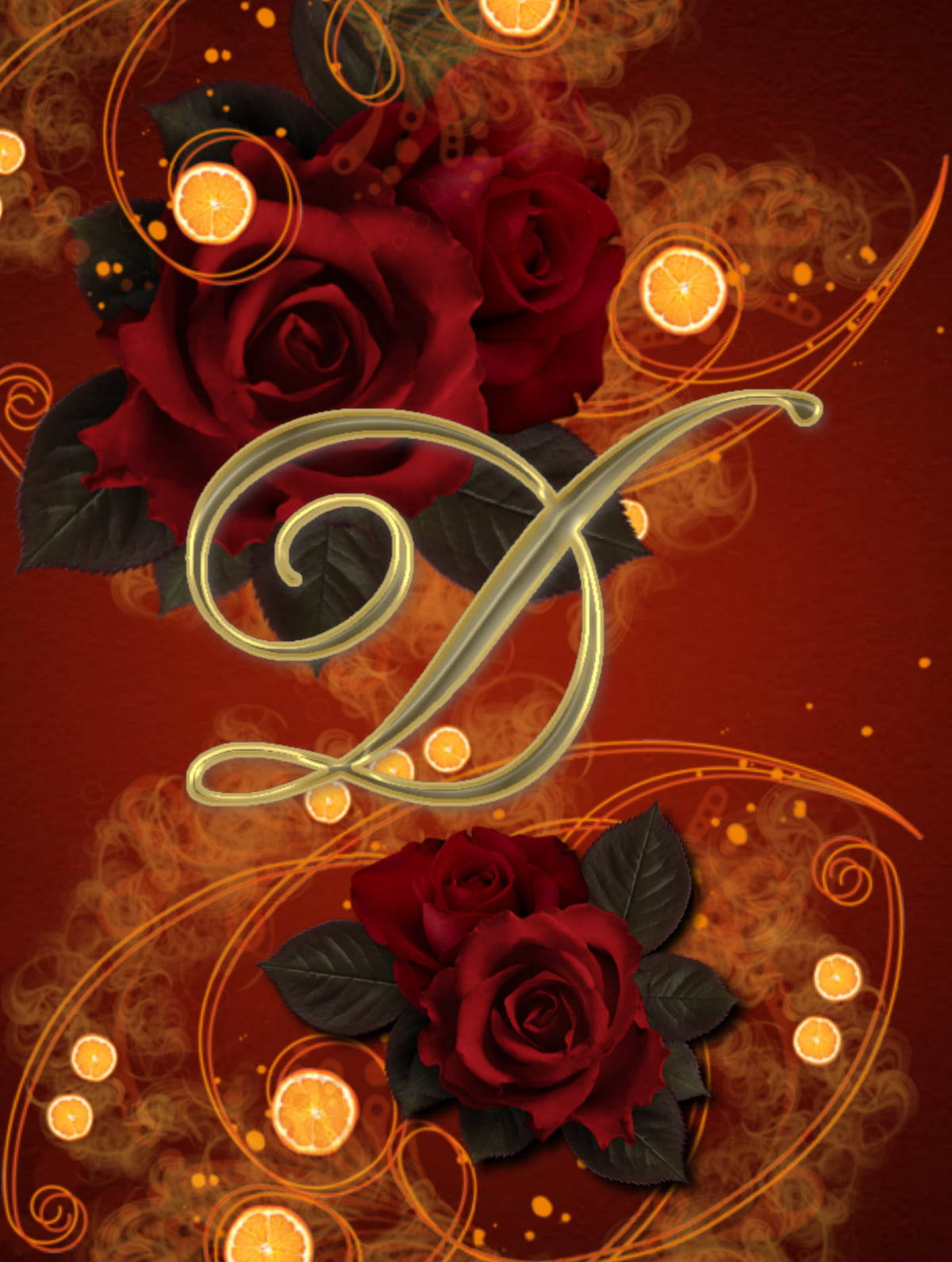 D Letter Design Wallpaper