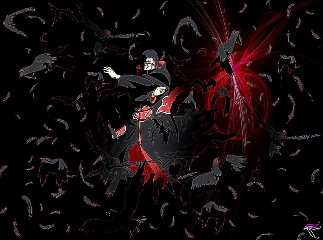 Uchiha Itachi Crow Wallpaper HD Background