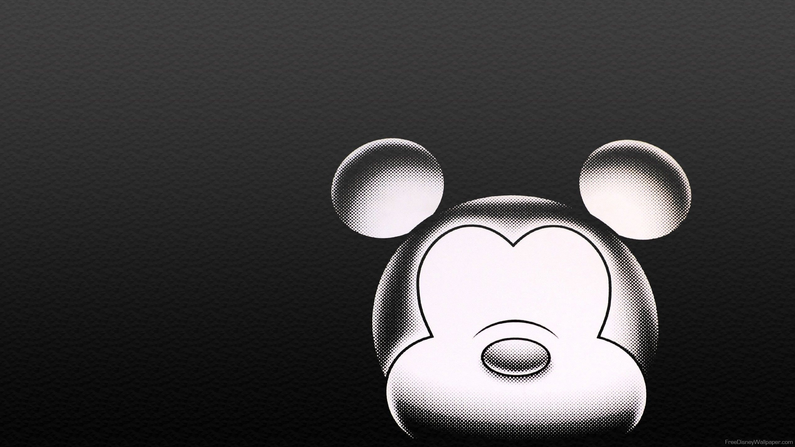 White Mickey Mouse Wallpaper On