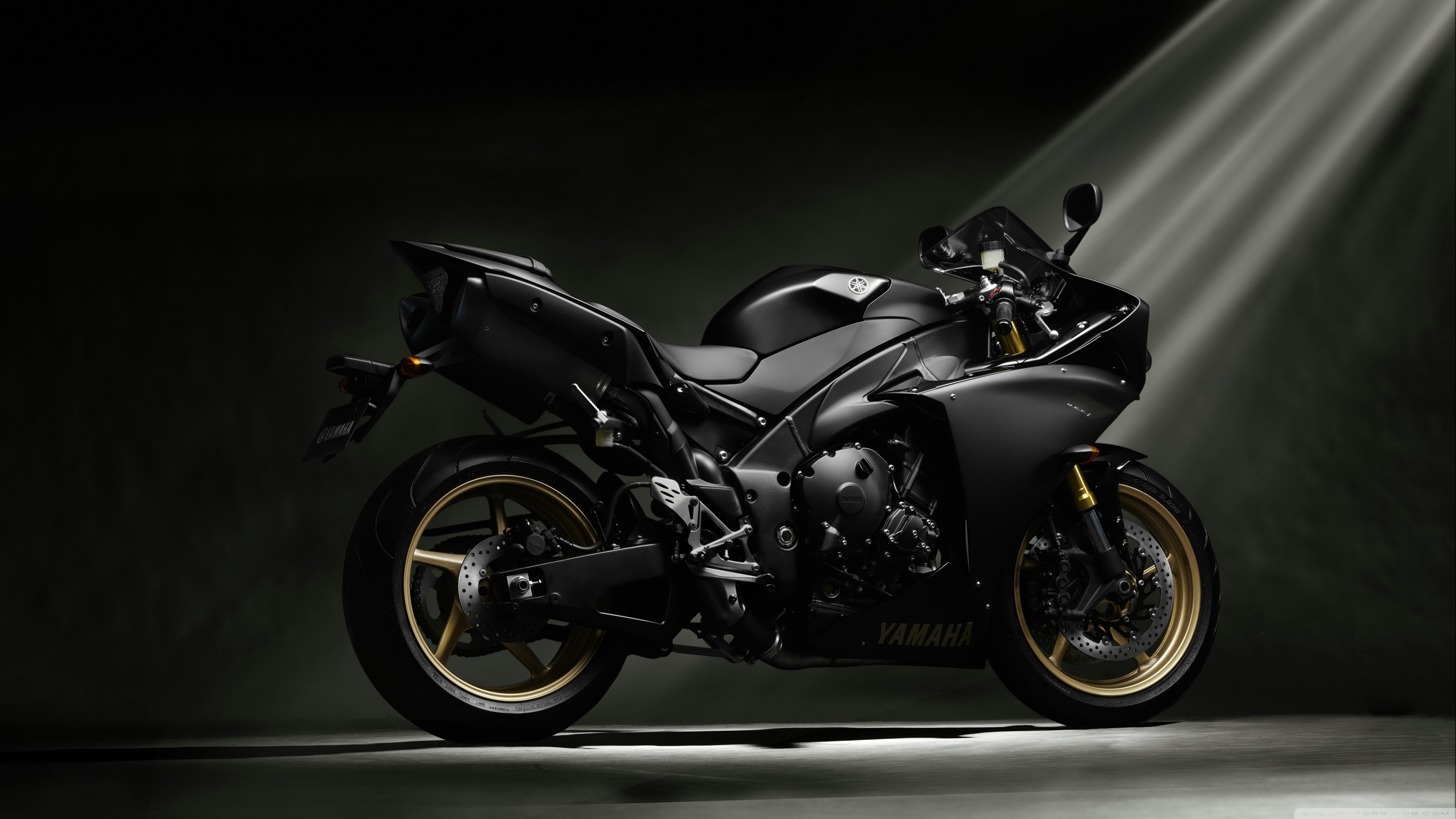 Yamaha Yzf R1 Black Ultra HD Desktop Background Wallpaper For 4k
