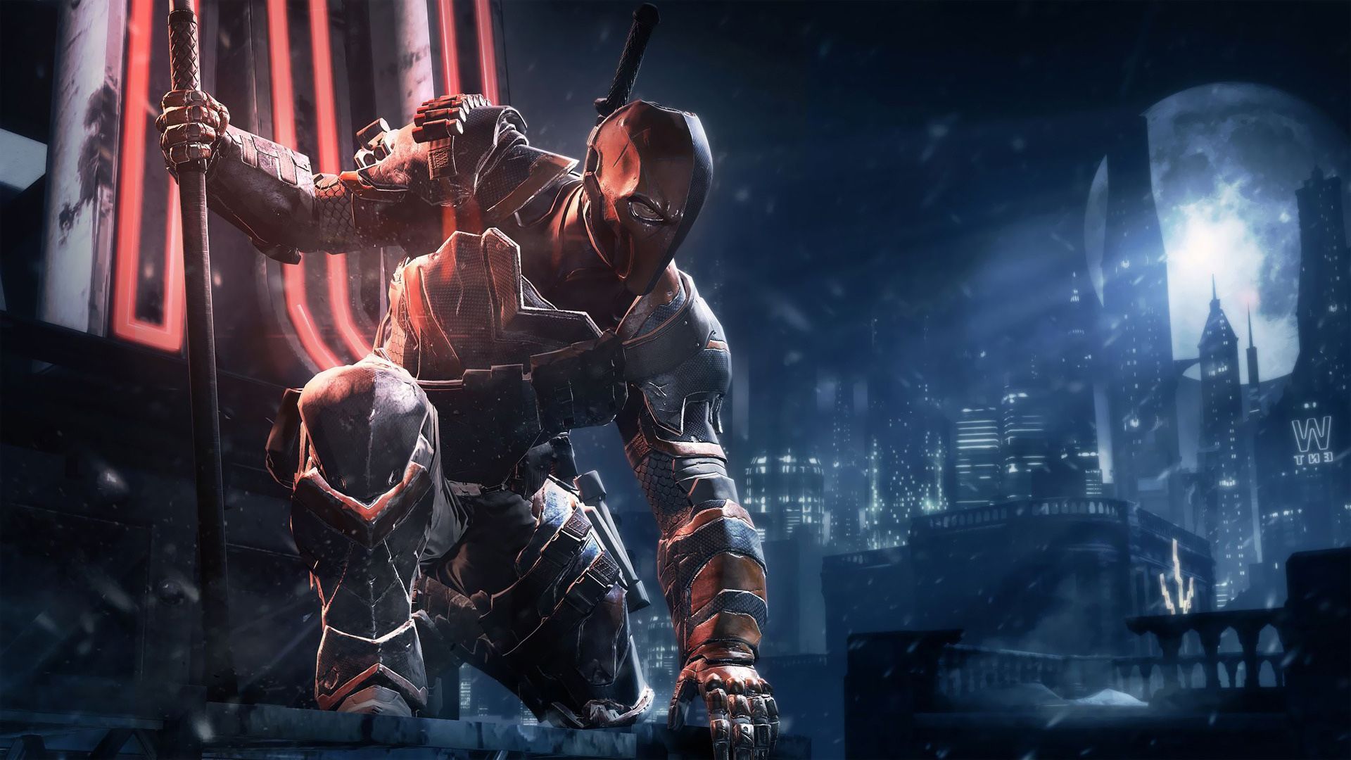 Deathstroke Batman Arkham Origins HD Games Wallpapers for Mobile and 1920x1080