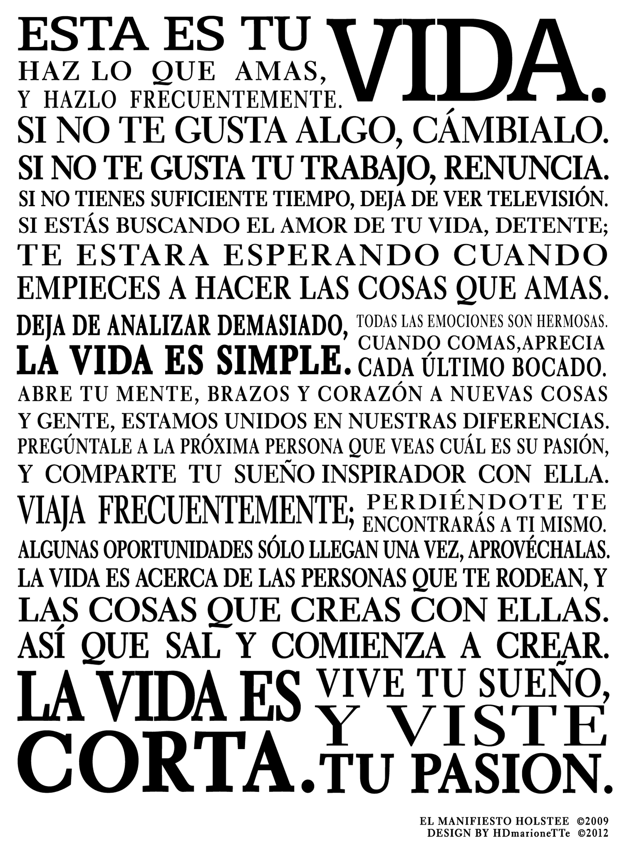 The Holstee Manifesto This Is Your Life Pictures To