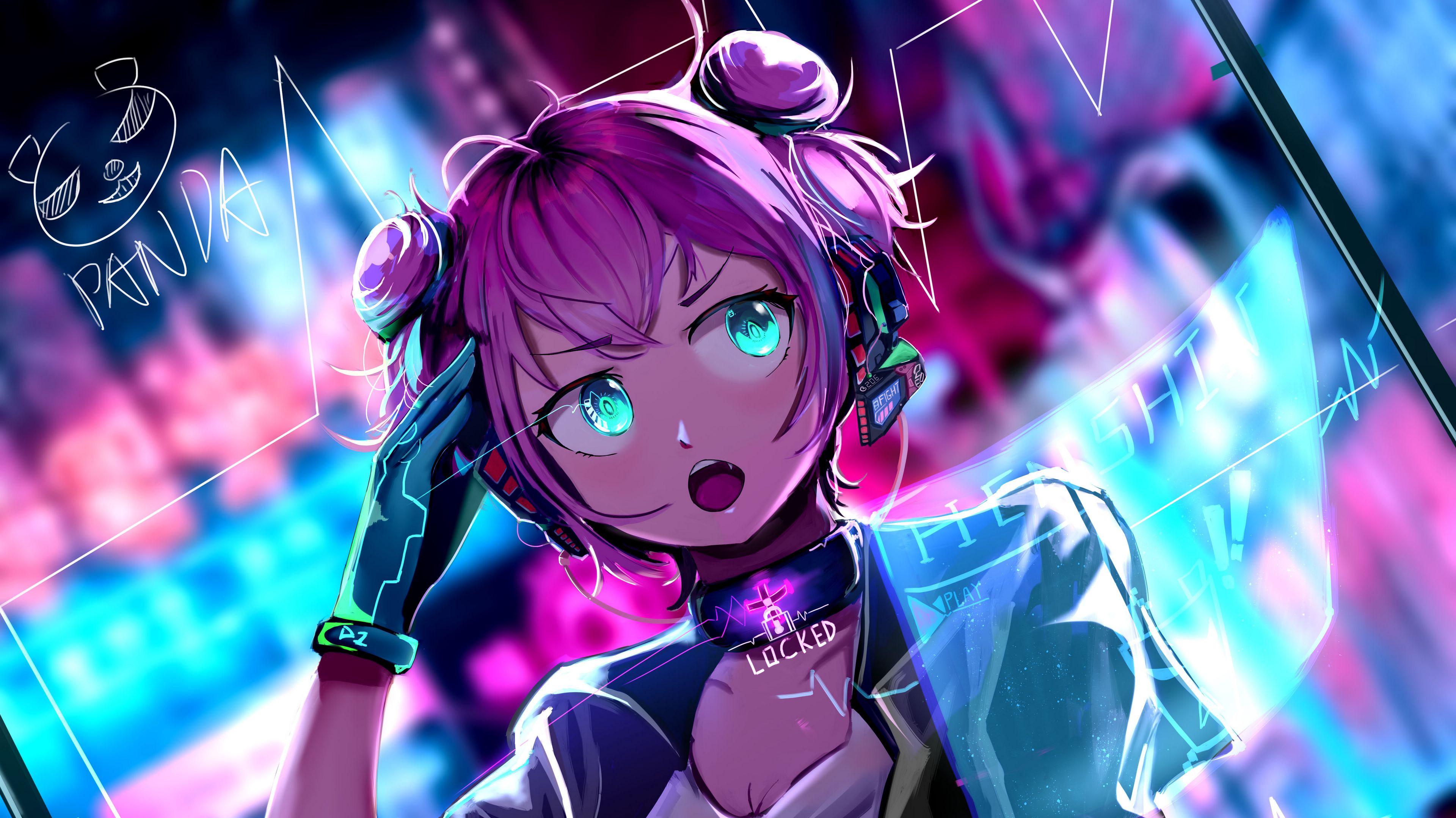 Wallpaper Soundcloud, Cyberpunk, Art, Colored, Anime, Background - Download  Free Image