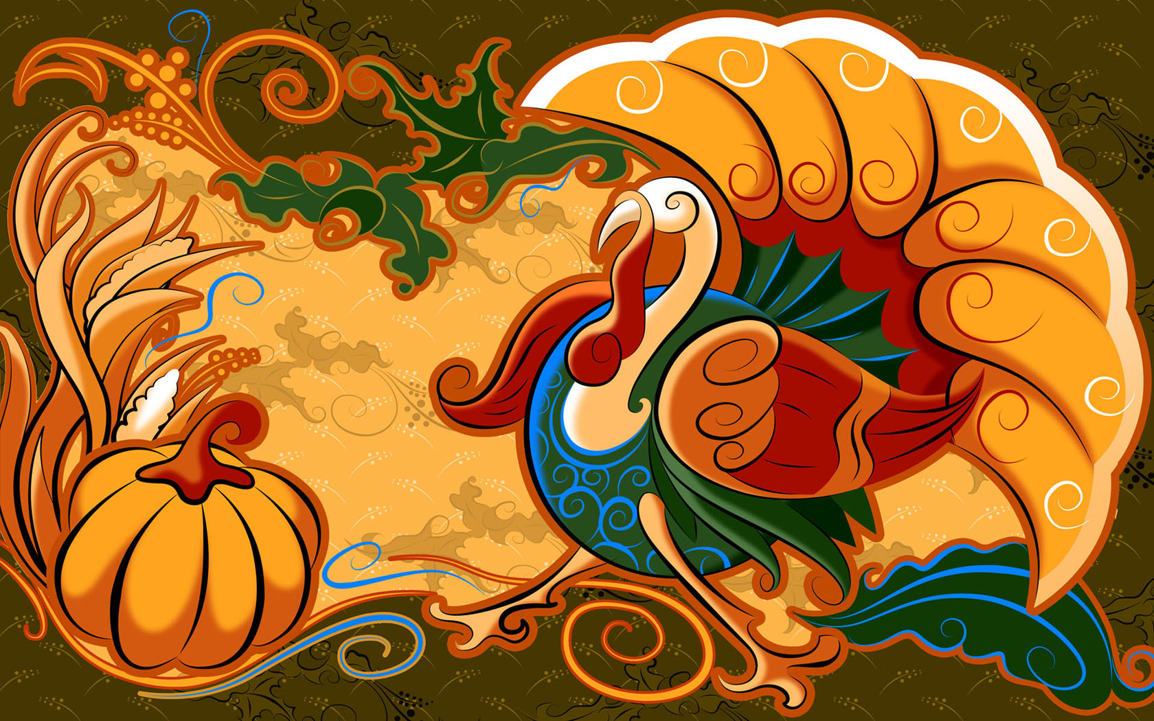 Cute Thanksgiving Turkey Wallpaper Jpeg