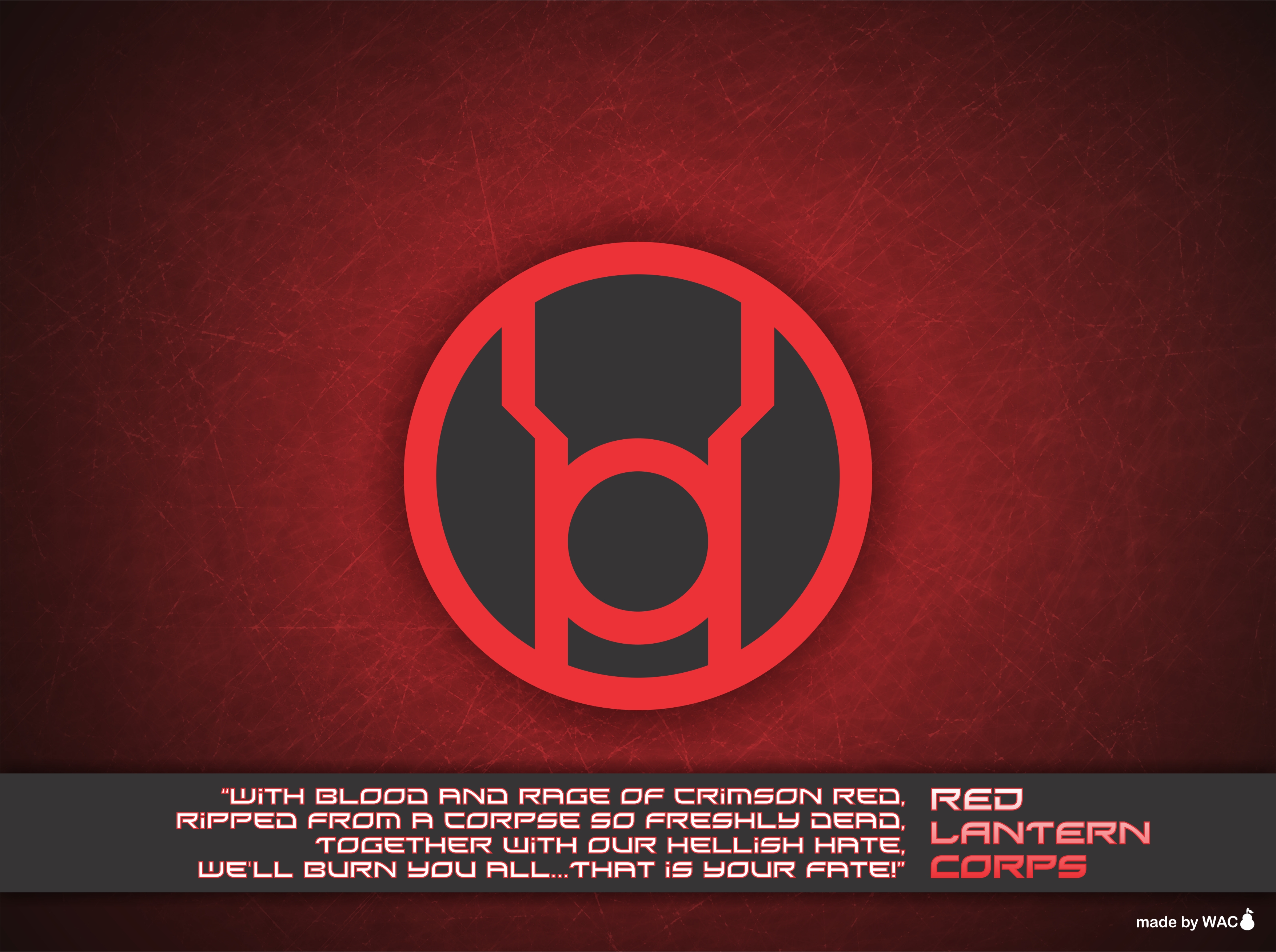 Red Lantern Corps Wallpaper By Willianac