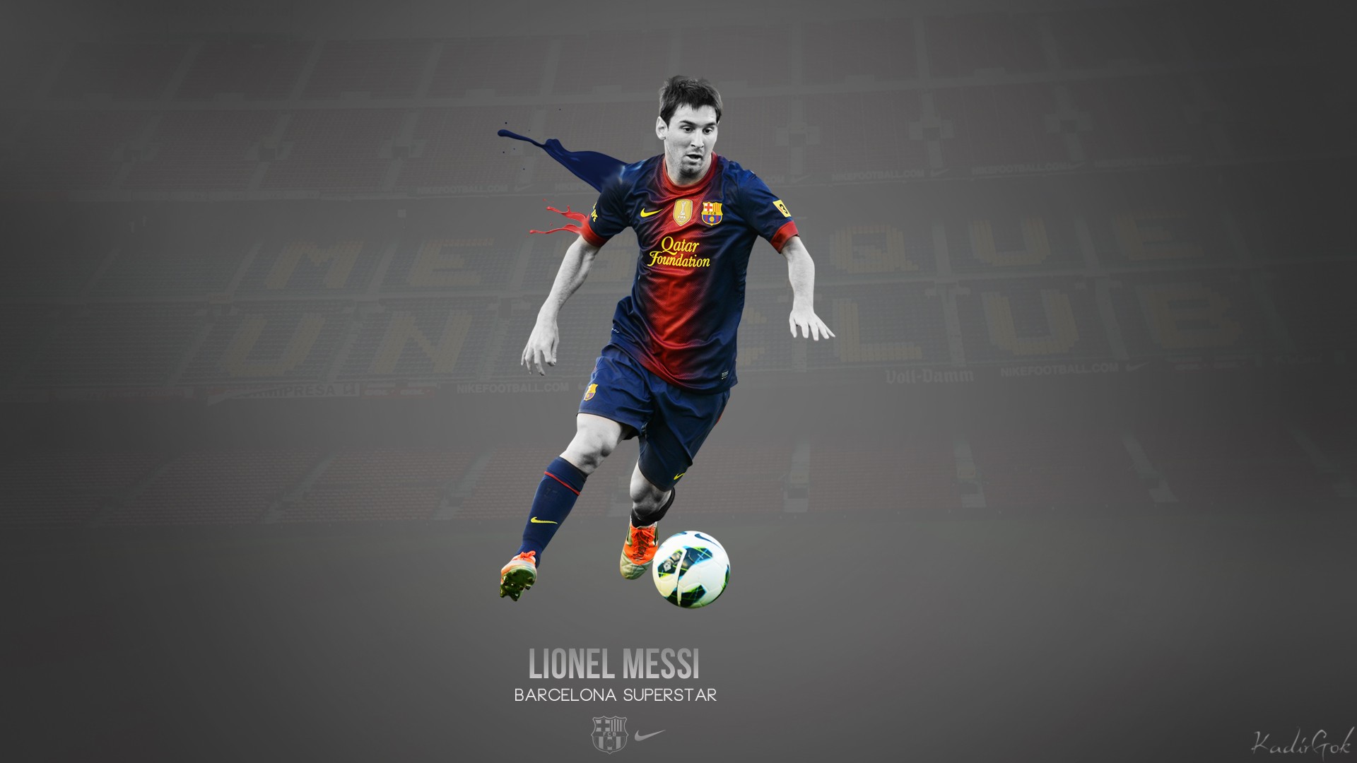 Lionel Messi HD Wallpaper Of Football