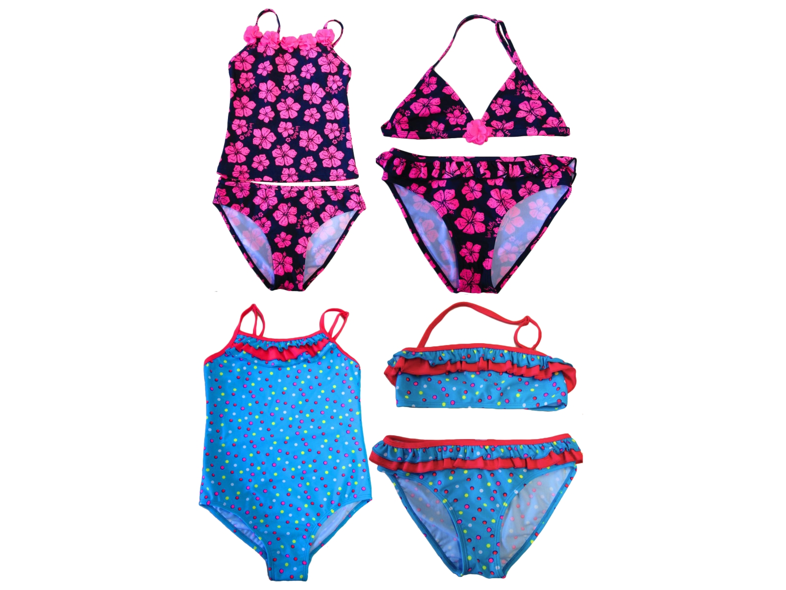 Girls Childrens Kids Bikini Set Swimming Costume Tankini Summer