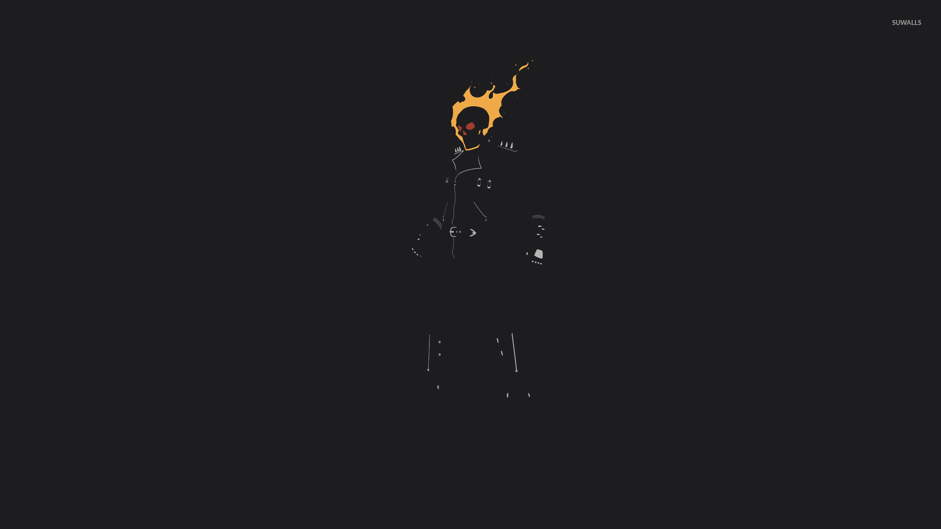 Flamy Ghost Rider Wallpaper Ic