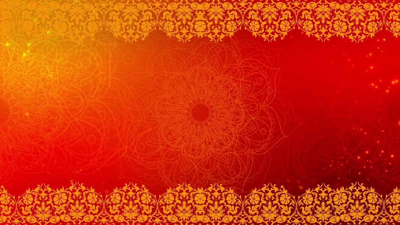Red Traditional Festival Video Background Wedding