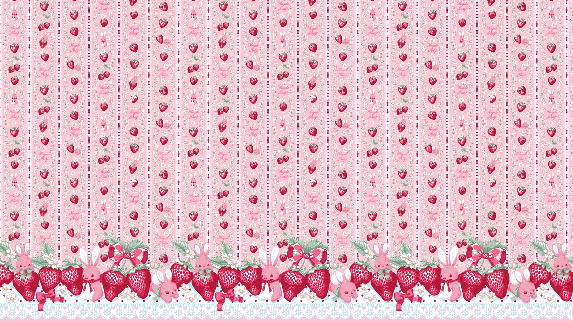 Wallpaper Angelic Pretty Little Bunny Strawberry By Avandaele On