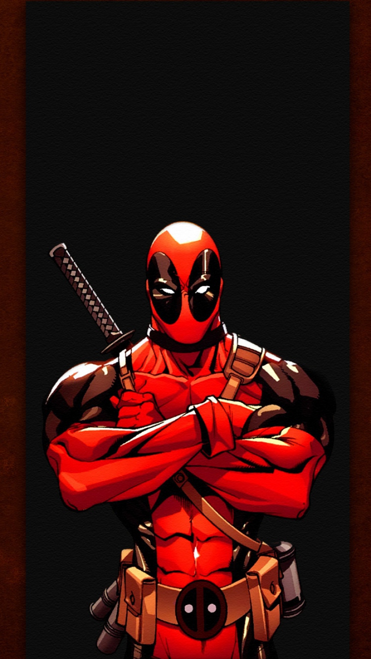 Deadpool Illustration iPhone Wallpaper Ipod HD